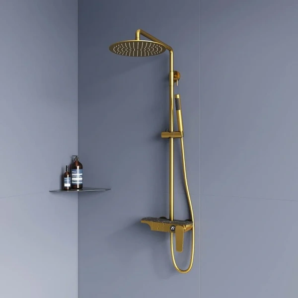 Душевая стойка RGW Shower Panels SP-33G золото 51140133-06 (детальная фотография), с изливом