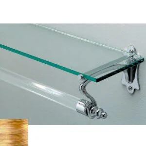 Полка-полотенцедержатель для ванной, цвет светлое золото, Devon&Devon Mayfair DD105IN (детальная фотография)