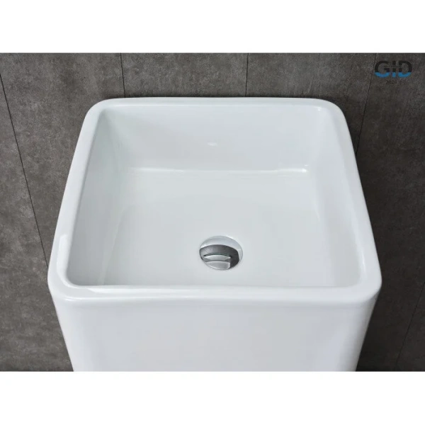 Раковина напольная GID Autonomo Nb149 41 см белая 81119 (детальная фотография), напольные, свободностоящие