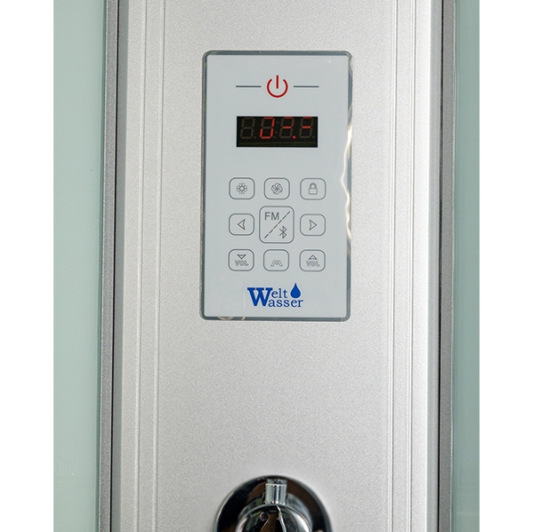 Душевая кабина WeltWasser WW500 100x100 см с гидромассажем WW500 NESSE 1004 (детальная фотография), 100х100