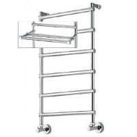 Полотенцесушитель водяной цвет:хром Margaroli 370-442-6, 6 секций с полкой