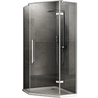 Душевой уголок Abber Ewiges Wasser 100х100 см профиль хром