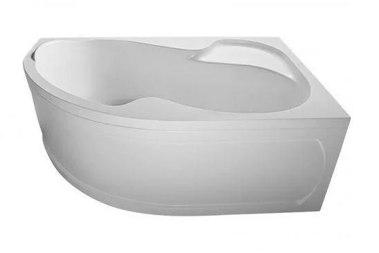 Ванна акриловая 1MarKa Aura, 160 x 105 см, асимметричная, цвет белый, левая/правая, 01ау1610л/п (детальная фотография), современныe, hi-tech