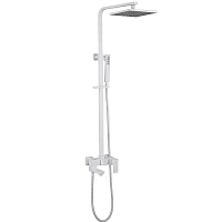 Душевая стойка Abber Daheim белая матовая