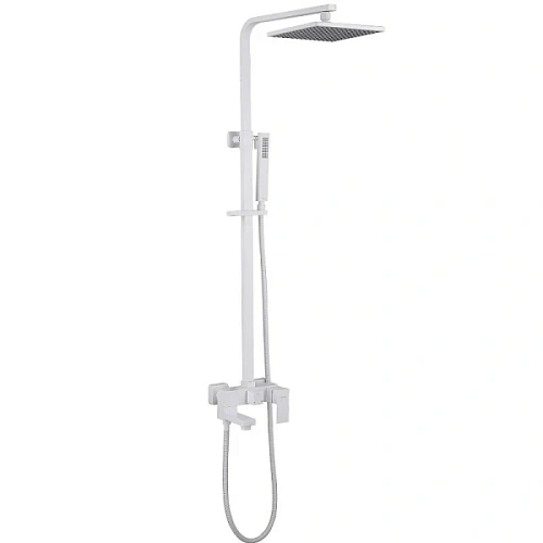 Душевая стойка Abber Daheim белая матовая - фото 3