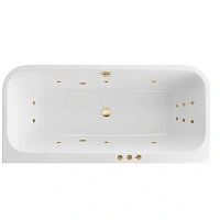Ванна гидромассажная Excellent Arana Smart 180 x 85 см, белый/золото, WAEX.ARA18.SMART.GL