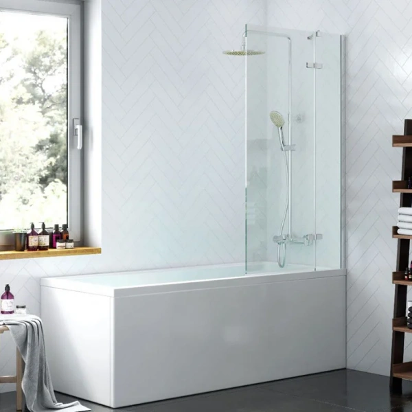 Шторка для ванны Am.Pm Tender 80x140 см поворотная W45BS-D3W5-140CT (детальная фотография), современные, hi-tech