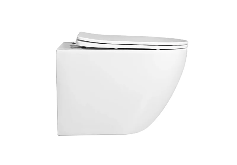 Унитаз подвесной Акватек Европа белый AQ1900T-00 (детальная фотография), без бачка, со скрытым бачком