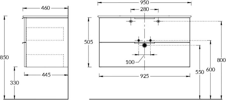 Тумба под раковину подвесная Kerama Marazzi Piano Forte 95 см белая глянцевая PI.F.95\WHT (детальная фотография), подвесная, пристенная