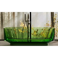 Ванна DEA Design Shadow DD8675 1700 R3, 170 х 72 см, полиэфирная смола, цвет emerald