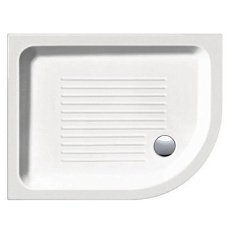 Душевой поддон правый с антискользящим рельефом в керамике GSI H11