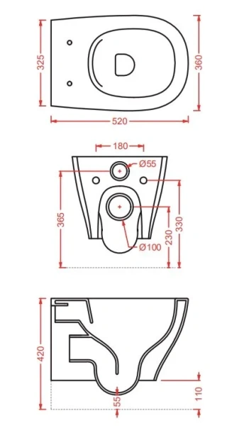 Унитаз подвесной ArtCeram Ten белый TEV006 01 00 (детальная фотография), подвесные, встраиваемые