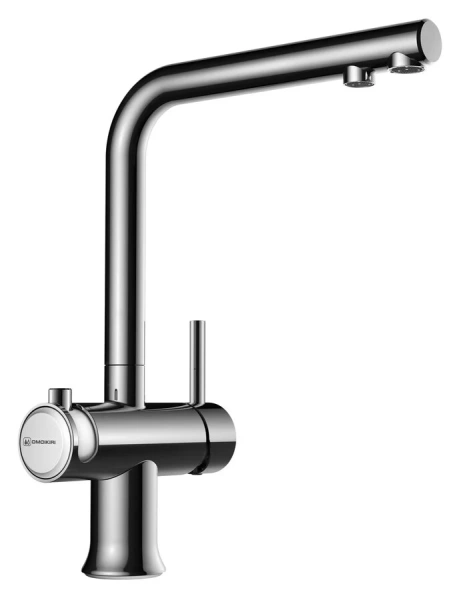 Смеситель для кухни Omoikiri Hotaru-C-WH хром/белый 4994051 (детальная фотография)