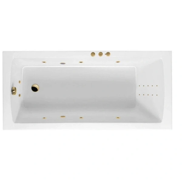 Ванна гидромассажная Excellent Aquaria Smart Nano 140 x 70 см, цвет белый/золото, WAEX.AQU14.SMARTNANO.GL (детальная фотография)