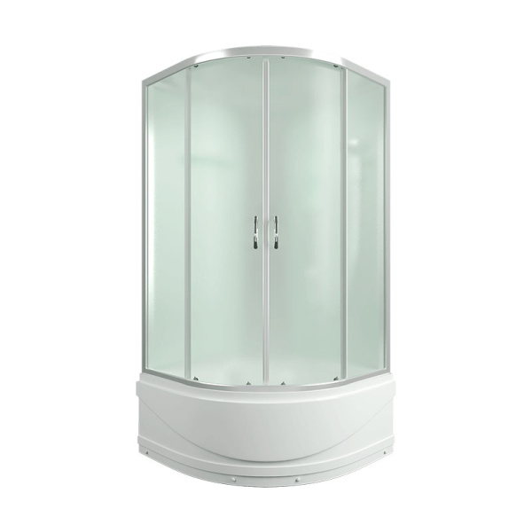 Душевая кабина Erlit Comfort ER3509TP-C 90х90 см с сиденьем (детальная фотография), полукруглые, четверть круга