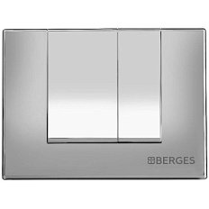 Клавиша смыва BERGES Novum S2 хром матовый