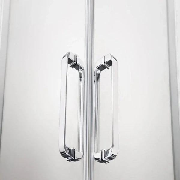 Душевой уголок Акватек 80x80 см профиль хром AQ ARI KV 08020CH (детальная фотография), раздвижные