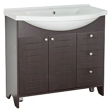 Тумба под раковину напольная Style Line Кантри 86 см венге