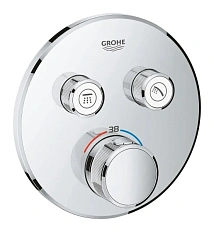 Смеситель для душа Grohe Grohtherm SmartControl 29119000 на 2 выхода