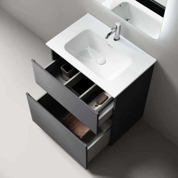 Тумба под раковину напольная Sancos Folk Floor 70 см grey soft FL70FGS (детальная фотография), современная, hi-tech