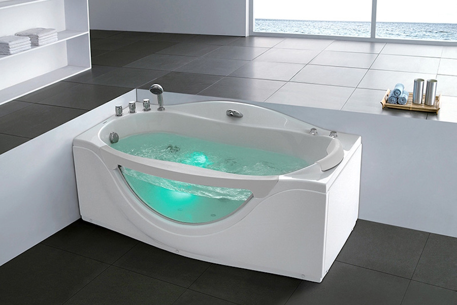 Ванна акриловая Gemy G9072 (детальная фотография), современныe, hi-tech