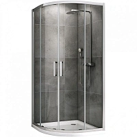 Душевой уголок Abber Schwarzer Diamant 100x100 см стекло прозрачное
