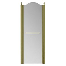 Душевая дверь в нишу Migliore Diadema 80 см профиль бронза стекло прозрачное левая