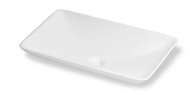 Раковина Montebianco Stelvio Quattro 60 см белая матовая 12205 (детальная фотография), современные, hi-tech