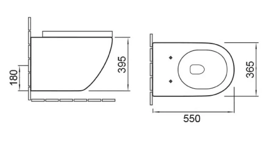 Унитаз подвесной Vincea Globo VT1-14 безободковый (детальная фотография), современные, hi-tech