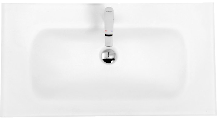 Раковина мебельная BelBagno 80 см белая матовая BB810/465-LV-VTR-BO (детальная фотография)