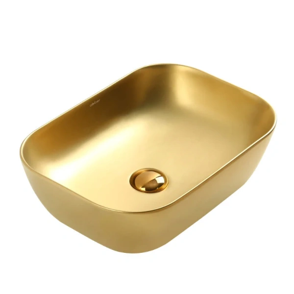 Раковина Abber Rechteck 46 см золото матовое AC2200MMG (детальная фотография)