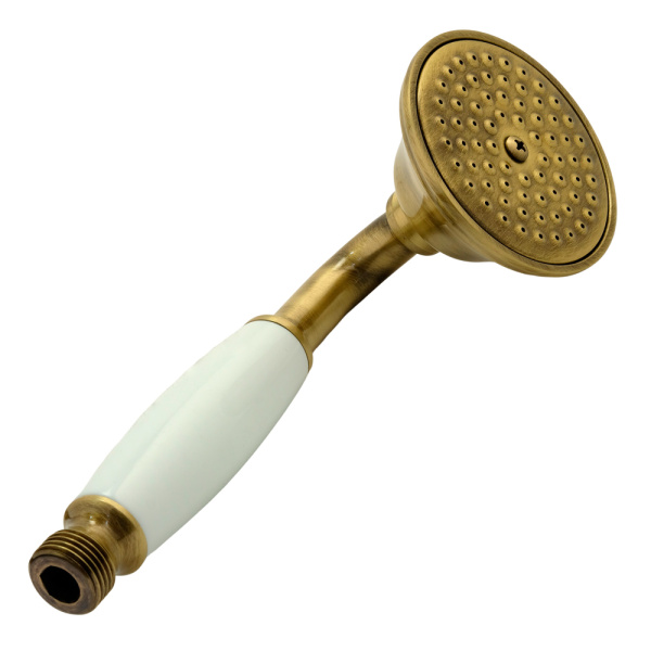 Лейка для душа Migliore Ricambi 200 с белой ручкой (детальная фотография), хром, бронзовые, золотые, белые, другие index_1