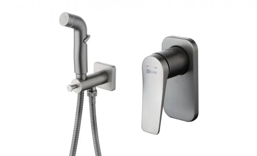 Гигиенический душ с смесителем Lemark Bronx графит LM3719GM (детальная фотография)