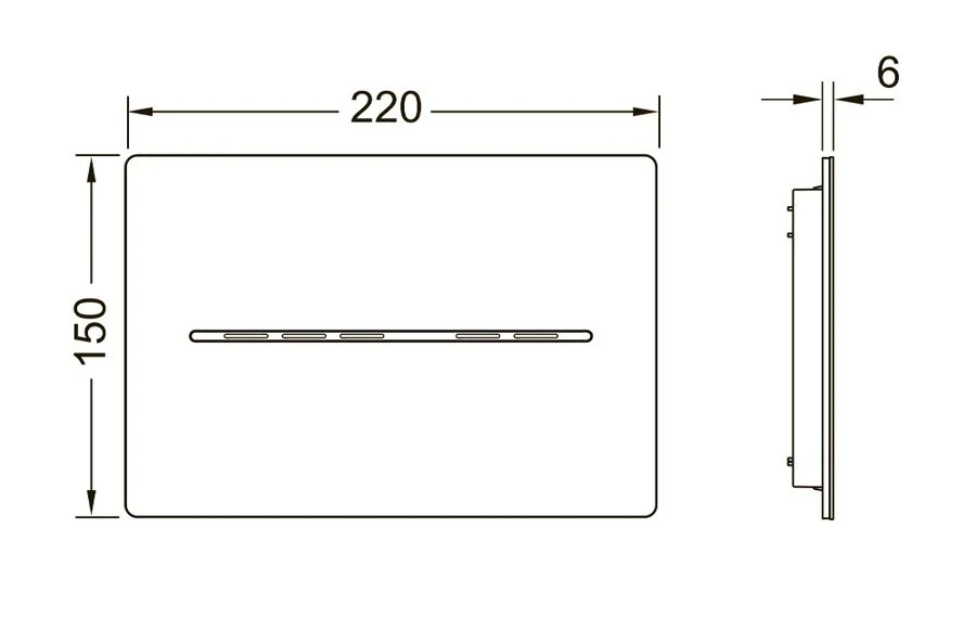 Клавиша смыва Tece TECEsolid 924045 электронная (детальная фотография), в наличии, нет в наличии