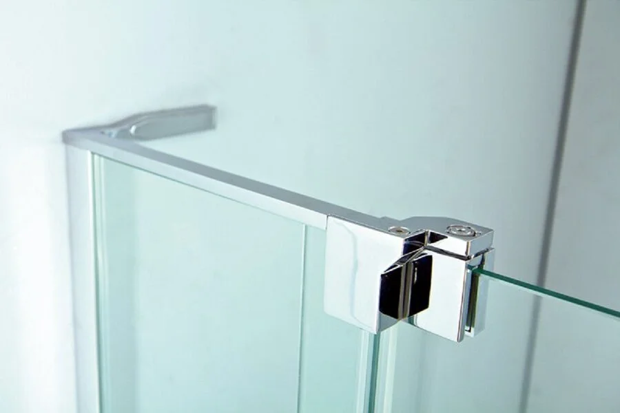 Душевой уголок Cezares Slider 80x80 см стекло прозрачное профиль хром SLIDER-AH-1-80-70/80-C-Cr (детальная фотография), прозрачные