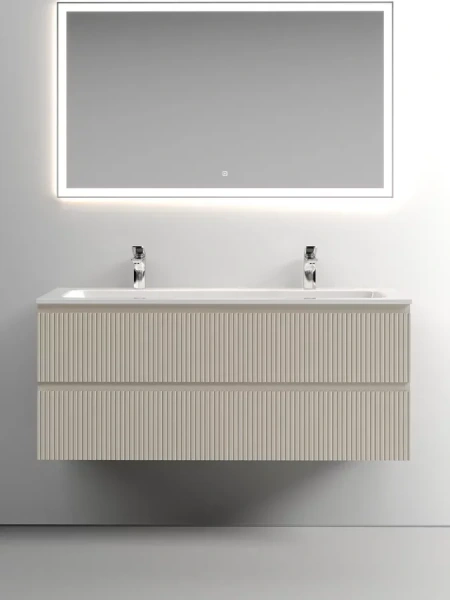 Тумба с раковиной подвесная Sancos Snob T SNT120 см МДФ (детальная фотография), 120 см