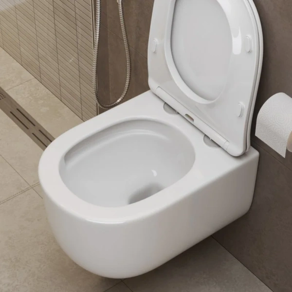 Унитаз подвесной BelBagno Soft-TOR безободковый BB084CH-TOR (детальная фотография), белые