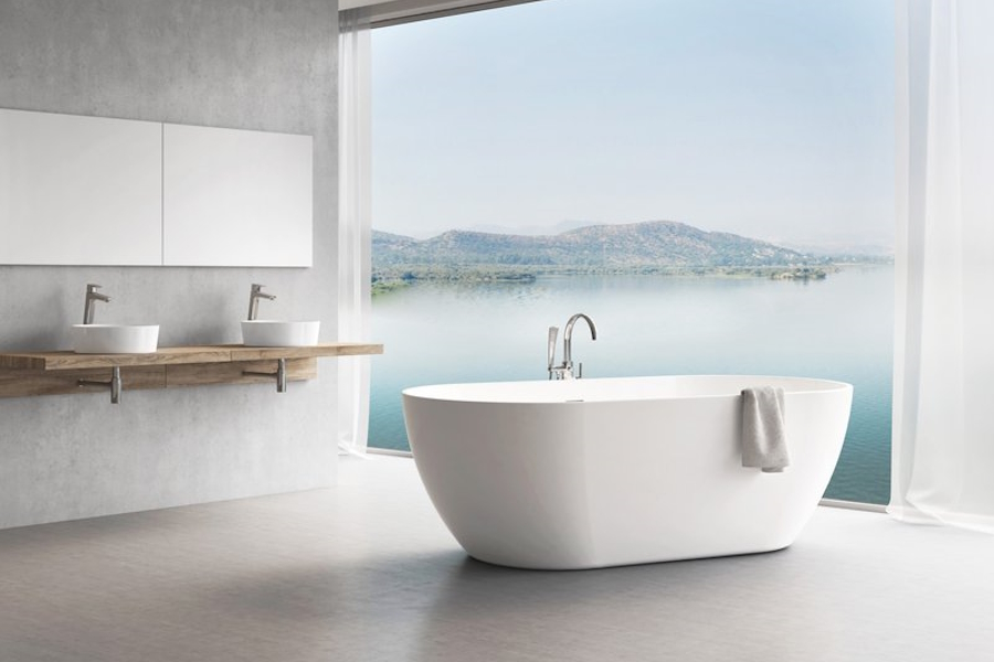 Ванна акриловая Ravak Freedom O 169х80 см отдельностоящая XC00100020 (детальная фотография), овальные