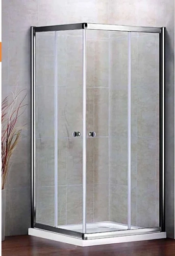 Душевой уголок Cezares Pratico 90х90 см с двумя раздвижными дверями стекло прозрачное - фото 2