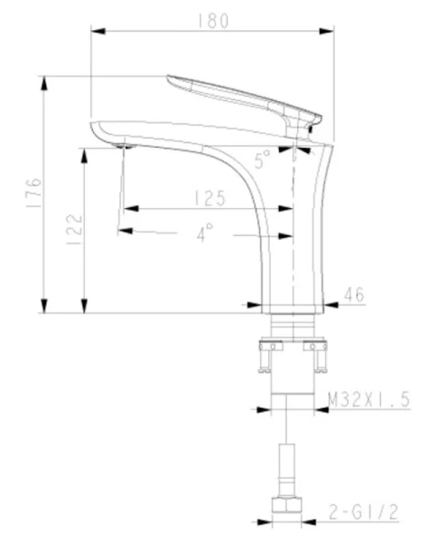 Смеситель для раковины Lemark Bellario хром LM6806C (детальная фотография), для раковины