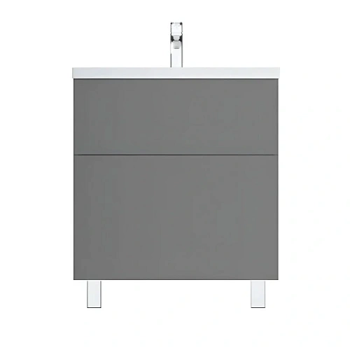 Тумба под раковину напольная Am.Pm Gem 75 см графит матовый - фото 6
