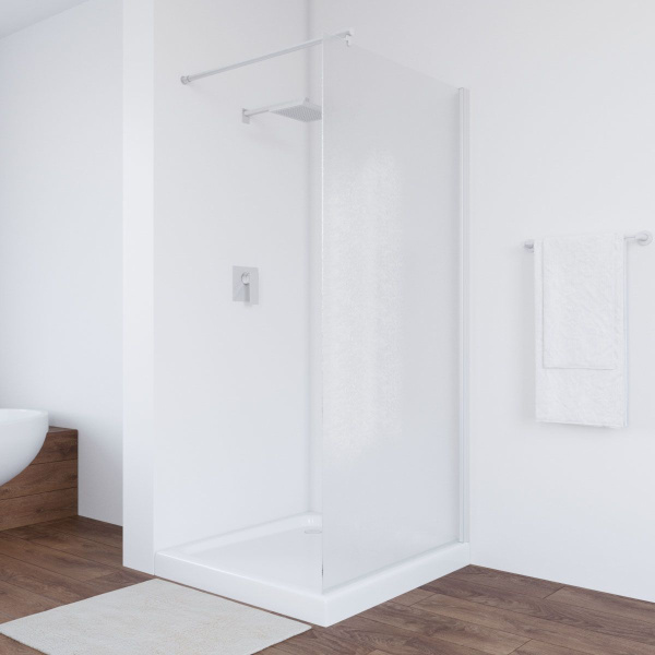 Душевая перегородка стекло шиншилла Vegas-glass EAF 116 02 (детальная фотография)