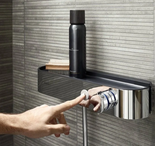 Смеситель для душа Hansgrohe ShowerTablet Select хром 24360000 (детальная фотография), современные, hi-tech