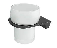 Стакан для ванной WasserKRAFT Wiese оружейная сталь