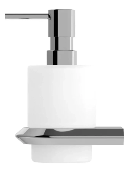 Дозатор для мыла Cezares Liner хром LINER-SOIS-V-01 (детальная фотография), хром, белые, комбинированные