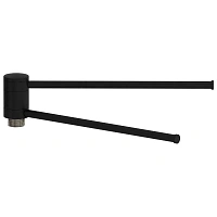 Полотецедержатель для полотенцесушителя Сунержа 26.4 см матовый черный