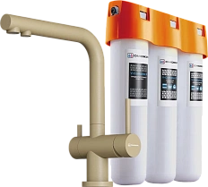 Смеситель для кухни Omoikiri Nagano-CH-P шампань