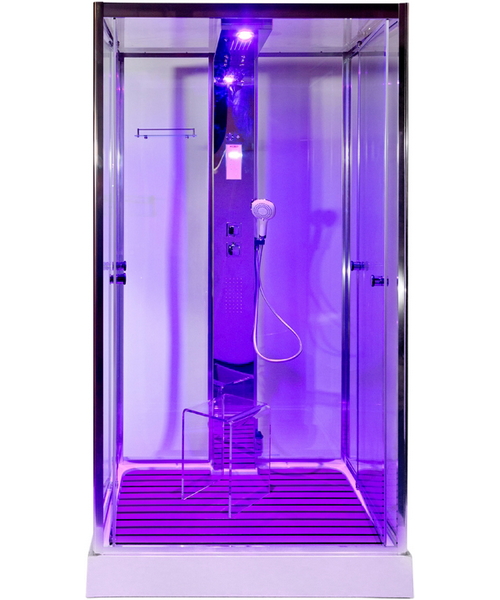 Душевая кабина Deto Z 120х90 см с паром Z122ESPOOSTEAM (детальная фотография), с раздвижными дверьми