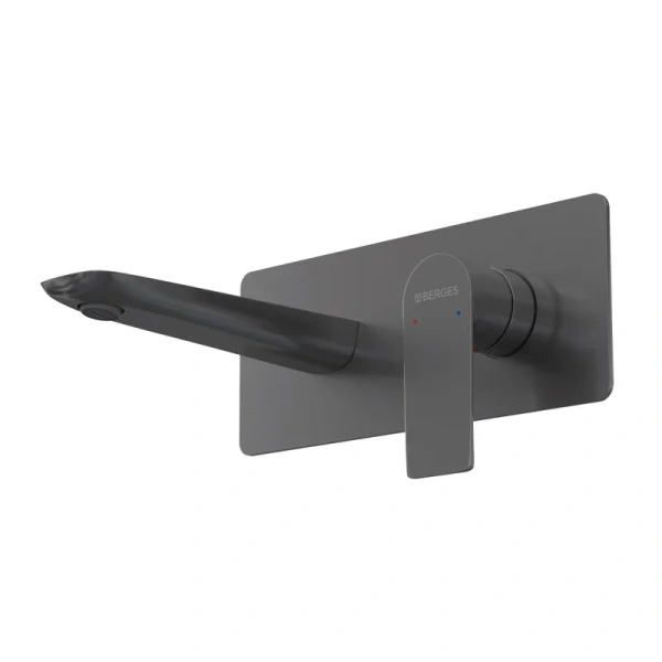 Смеситель для раковины Berges Ventas S оружейная сталь 076013 (детальная фотография), современные, hi-tech