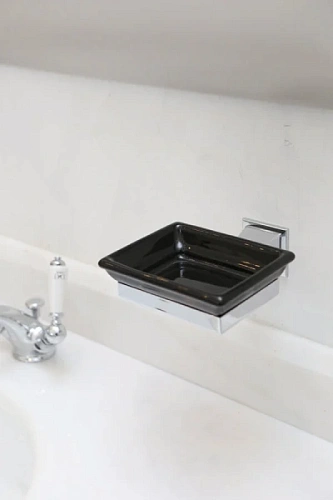 Мыльница для ванной керамическая, цвет чёрный,  Devon&Devon First Class DD33010 - фото 4